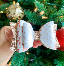 Load image into Gallery viewer, Faux Leather Winter/Holiday Bows
